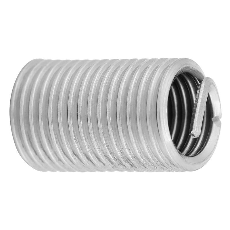 M8 x 1.25 x 3D Threaded Inserts, 10 Pieces Stainless Steel Helicoil Wire Thread Screw Inserts Repair Tool Set, for Automotive, Steam Turbines, Metal Plastic Processing Industry