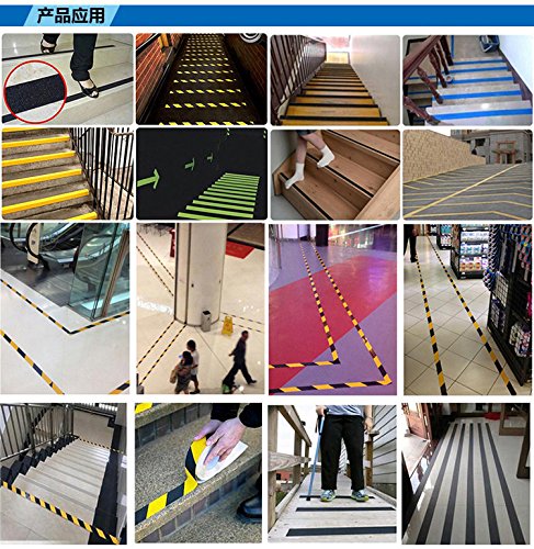 caution tape adhesive, Anti Slip Safety Grit Non Slip Tape Highest Traction 1.97 In x 16.4 Ft,Anti-Slip Tape, Floor tape,stairs Tape,Safety Tape,cautions tape,reflective tape, caution stairs