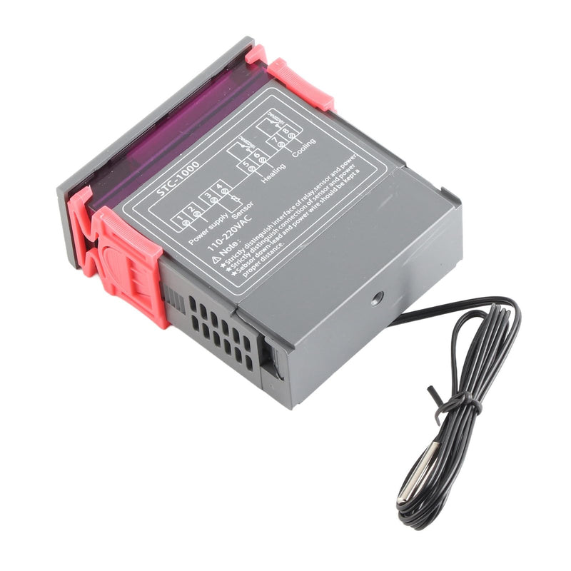 [Australia - AusPower] - Temperature Controller Digital STC-1000 Digital Cooling and Heating Thermostat with Sensor for Refrigerator and Fermenter (AC110~220V) AC110-220V 