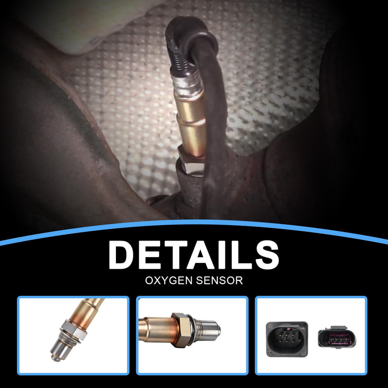 O2 Oxygen Sensor Upstream and Downstream Compatible with Volkswagen Beetle Golf Jetta Passat Rabbit 2.5L 2005 2006 2007 2008 2009 2010 2011 2012 2013 2014 234-5102 234-4754