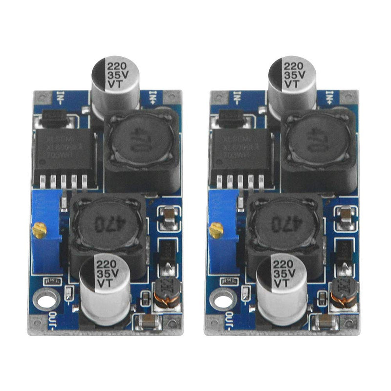 5pcs XL6009 DC-DC Buck Boost Voltage Converter Power Module 4A 400KHz Adjustable Step Down Switch Module 3.8-30V to 1.25-35V Power Supply Module for Solar Panel