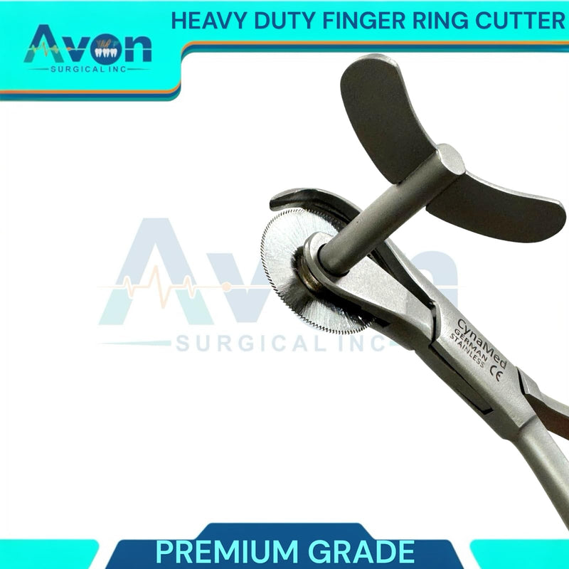 [Australia - AusPower] - 6in Heavy Duty Finger Ring Cutter First-Aid Ring Band Cutter, Fire Rescue, Jewelers Tool with Finger Guard & Disc Blade Cutter | German Stainless Steel 