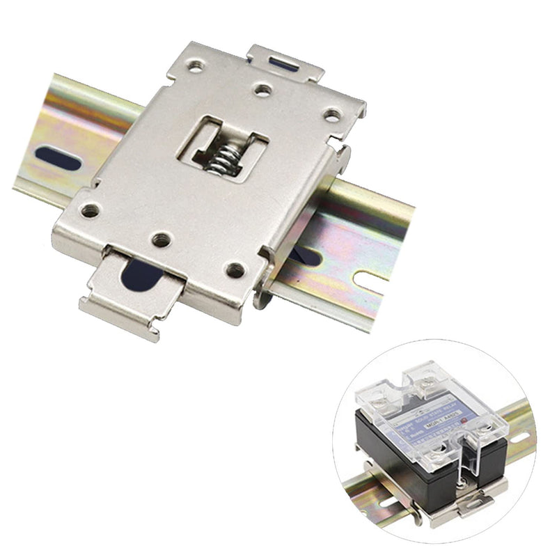 [Australia - AusPower] - 35MM DIN Rail Mounting Fixed Buckle Single-phase Solid State Relay Mounting Rack Radiator Mounting Rack 