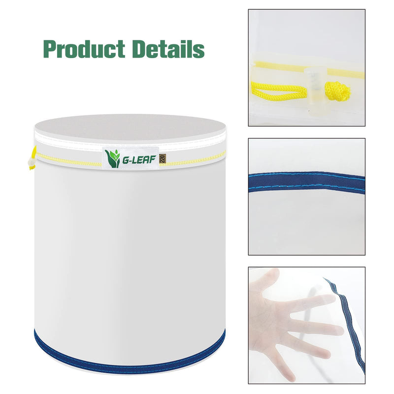 [Australia - AusPower] - G-LEAF All Mesh Bubble Bag 20L 5 Gallon 5 Beutel Krautig EIS Luftblasenbeutel Extraction Essenz Pflanzsäcke 25 Mikron Presssieb und Aufbewahrungsbeutel Kit für Kräuterextraktion und Produktion 20L-5Beutel 