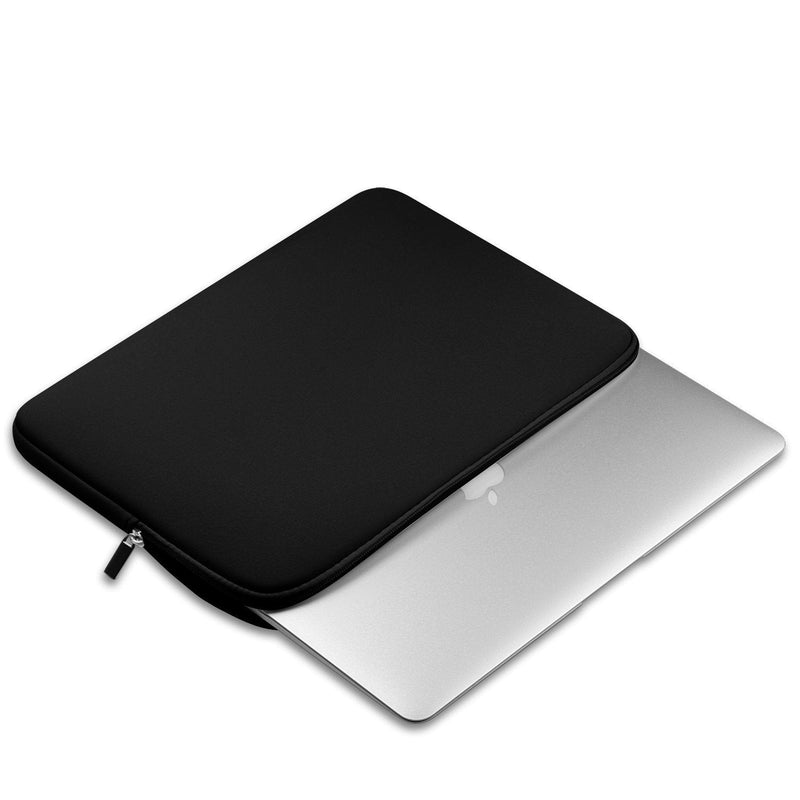 [Australia - AusPower] - 13" Laptop Sleeve 13 Inch Cover Protective Case Compatible with Apple MacBook Air 13.3 Inch Mac Pro M1 Surface Lenovo Dell HP Bag Computer Pouch Accessories Travel Carrying Case Neoprene, Black 
