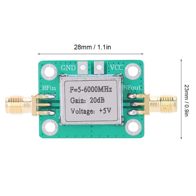 [Australia - AusPower] - RF Power Amplifier, 5M-6GHz 20dB Low Gain Ultra Broadband Amplifier Signal Module LNA Board Module for FM Radio Walkie Talkie Wifi 