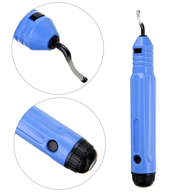 [Australia - AusPower] - Universal Deburring Tool, Metal Handle Hand Deburring with 11 Blades, 360� Rotating Blade Cutting Tool for 3D Printers, Plastic, Aluminium and Stainless Steel 