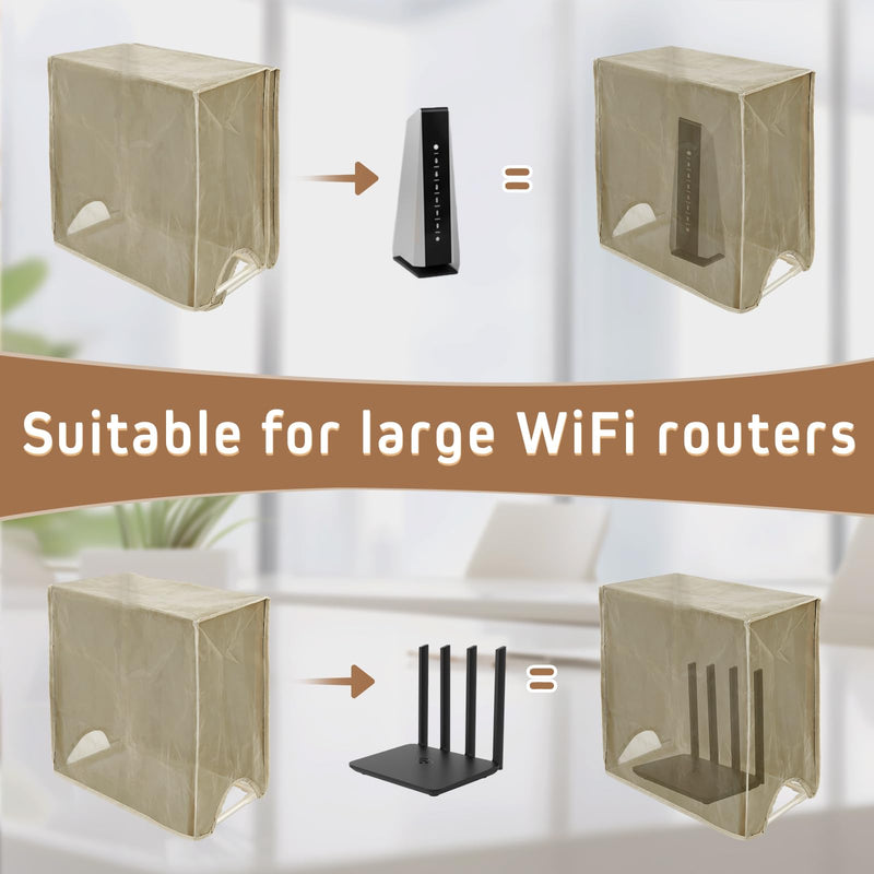 Large WiFi Router Cover, Smart Meter Cover Block 90% of WiFi Router EMF and 5G Electric Meter Faraday Cage Protection