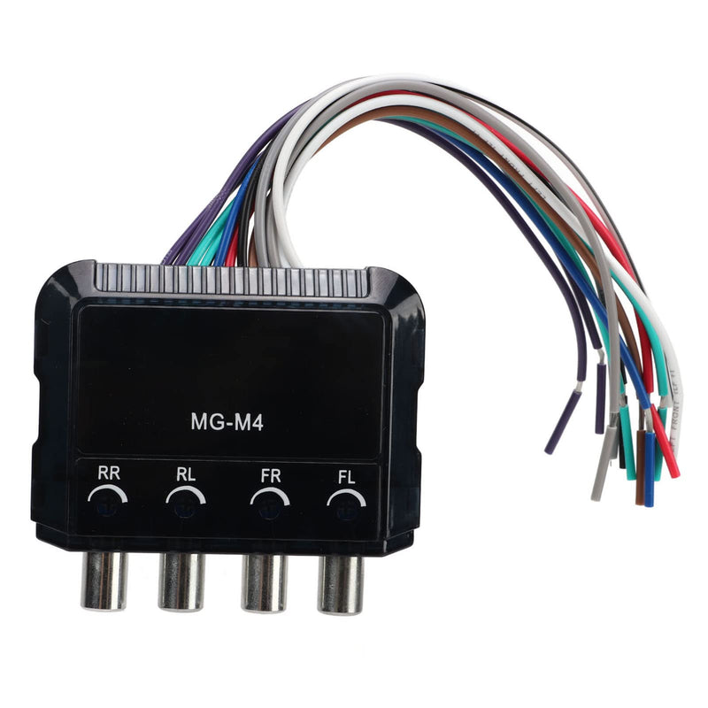 [Australia - AusPower] - High to Low Audio Converter 4 Channel Line Frequency Adapter for Amplifier Compatibility 