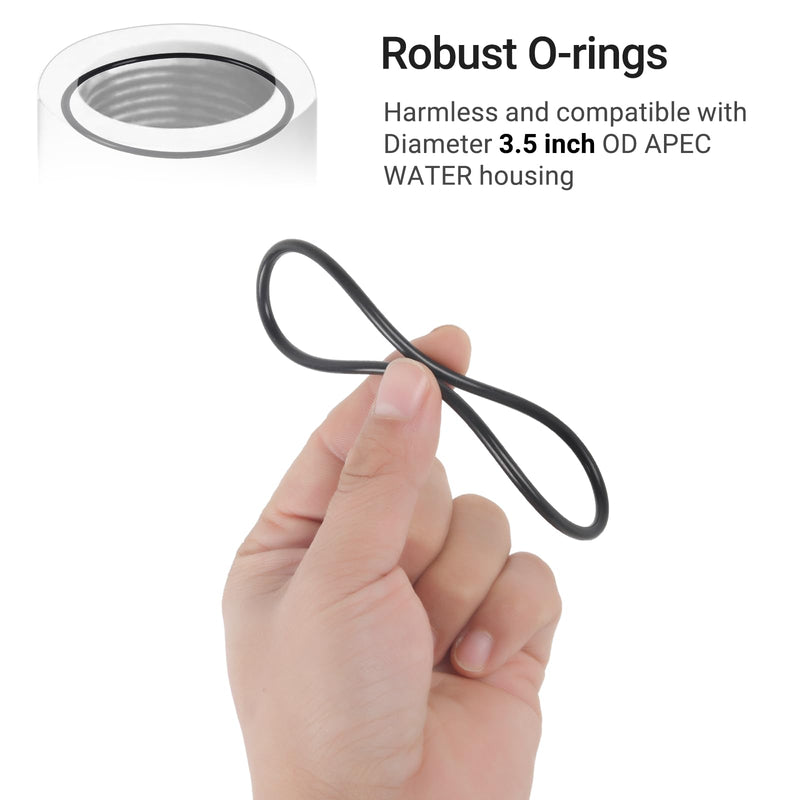 [Australia - AusPower] - 2 Water Filter Wrenches with 6 Durable O-Rings | Compatible wih APEC Water System Ensuring Seamless Replacement and Reliable Filtration 