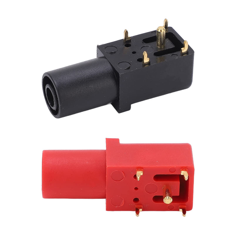 [Australia - AusPower] - 2Pcs 4mm Right Angle PCB Banana Sockets Plated Plug for Circuit Testing 2 Pack Solderable Banana Jacks for Electrical Connections 