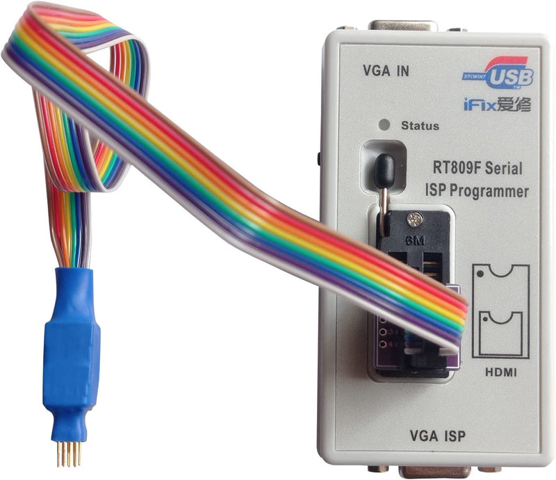 SOIC8 SOP8 Test Clip Probe Line 150 mil for EEPROM 93CXX/25CXX/24CXX Circuit IC Chip Programming on USB Programmer TL866 T48 T76 RT809F RT809H