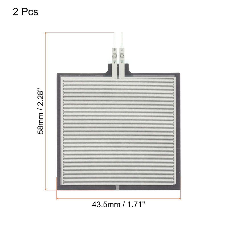 [Australia - AusPower] - MECCANIXITY Thin Film Pressure Sensor, FSR406B 20g-10Kg Force Sensing Resistor Stress Test Sensor Pad for Smart Home, Instruments, 2 Pack 
