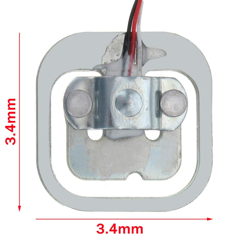 [Australia - AusPower] - YOUMILE Pack of 4 DIY 110 lbs 50 kg Half Bridge Load Cell Weight Strain Sensor Resistance + HX711 AD Module 