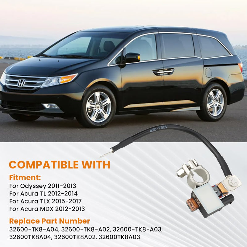 32600-TK8-A04 Battery Current Sensor Assembly Compatible for Honda Odyssey 2011-2013, Acura TL 2012-2014/TLX 2015-2017/MDX 2012-2013, Replace 32600-TK8A04 32600-TK8A01 32600-TK8A02 32600-TK8A03