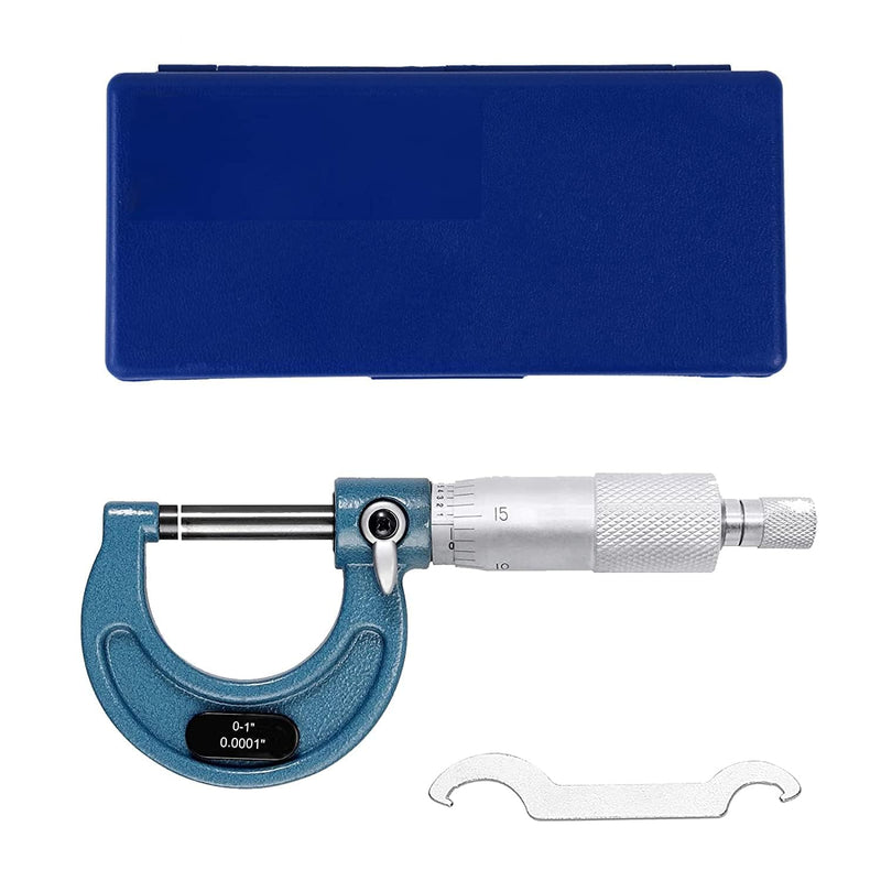 [Australia - AusPower] - Outside Micrometer, 0-1" Machinist Micrometer, 0.0001" Graduation Micrometer Set, Alloy Precision Micrometer, Machinist Tool, Micrometer Standard with Case 1 