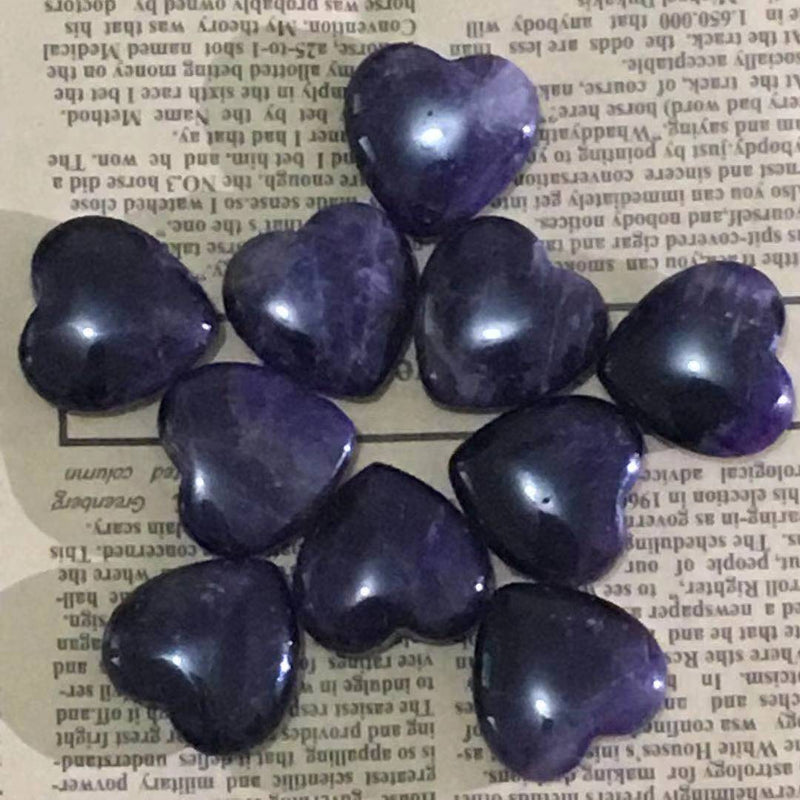 10 Pcs Healing Crystal Rose Quartz Stone Chakra Reiki Balancing Palm Pocket Polished Puff Heart Worry Stone 0.99X0.99X0.47 inch 10 Pcs Rose Quartz 25mm