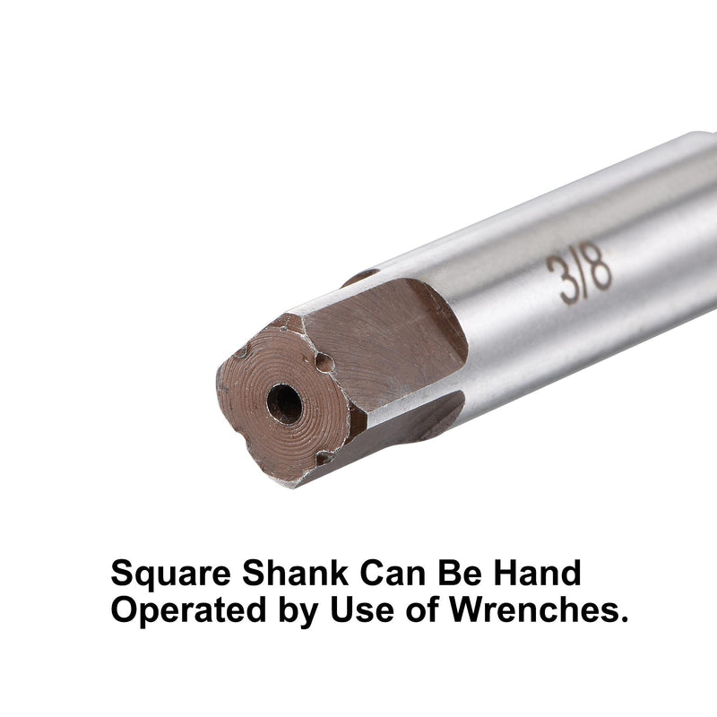 [Australia - AusPower] - uxcell 3/8" Hand Reamer H8 Accuracy Alloy Tool Steel 6 Flutes Straight Shank Milling Cutter Tool 3/8" 