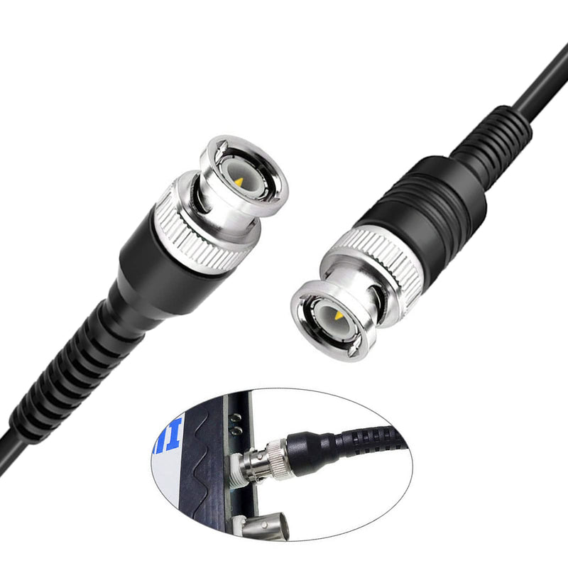 [Australia - AusPower] - Cleqee BNC Test Leads Set Oscilloscope Test Leads Kit BNC to Alligator Crocodile Clips BNC to Test Hook Terminals BNC to Dual Stackable Banana Plug Cable Wires 