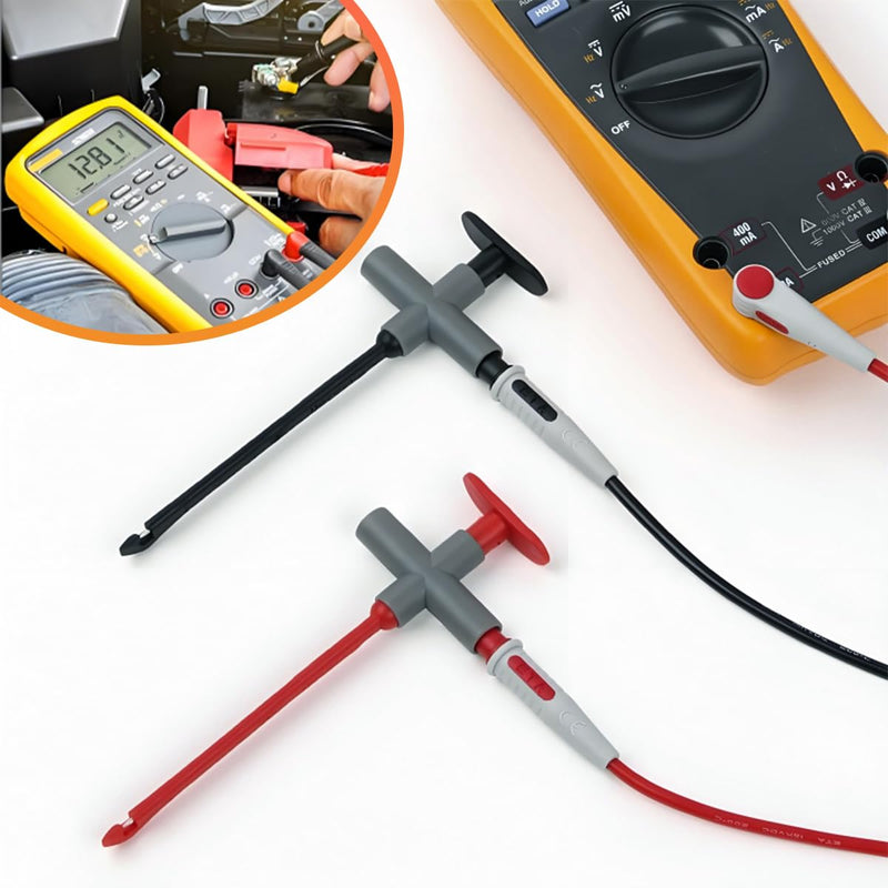 [Australia - AusPower] - 2 PCS Wire Piercing Probe, Puncture Probe Wire Tester for 4mm Banana Plug, Automotive Wire Piercing Test Clip for Multimeter Testing Tool, Repairing Car Accessories 