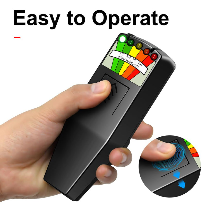 [Australia - AusPower] - EMF Meter milliGauss Counter Ghost Hunting Equipment for Electromagnetic Radiation Detecting and Paranormal Investigations 
