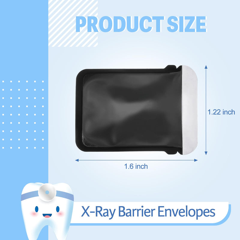 [Australia - AusPower] - 1000 Pcs Disposable Dental X-Ray Barrier Envelopes Size 2 Protective Sleeves for Digital Phosphor Plate Imaging Sensor Supplies 1000 