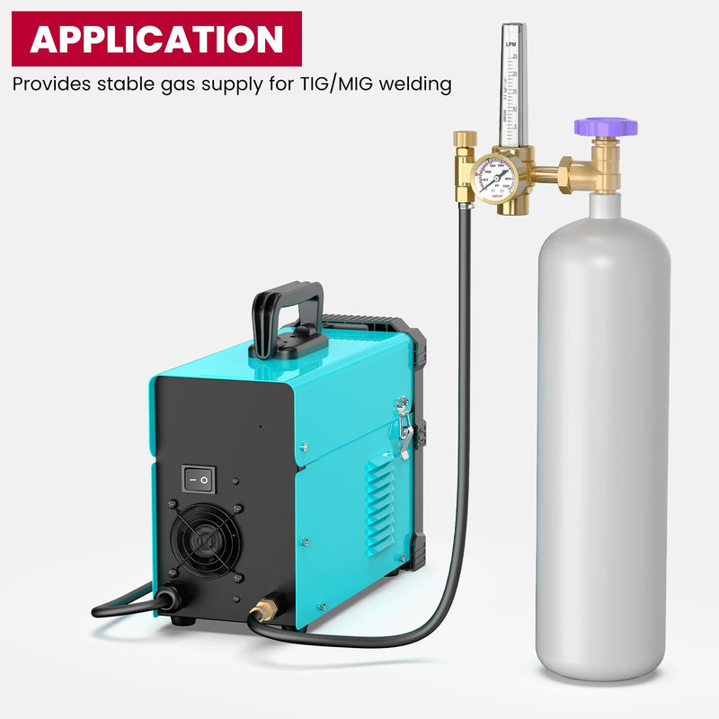 [Australia - AusPower] - bestarc Inert Gas Welding Hose, Argon CO2 Flow Meter Regulator Hose, Mig Tig, This Hose Is Standard UNF 5/8" with Inert Gas Fitting (6.5 Feet) 6.5FT 