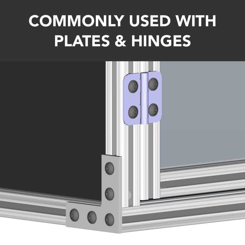 [Australia - AusPower] - 8020, 3785, 10 Series Steel 1/4-20 Centered Slide in Economy T Nuts Hardware Nuts for 1" 10 Series Aluminum Extrusions 80/20 (25 Pack) 25 