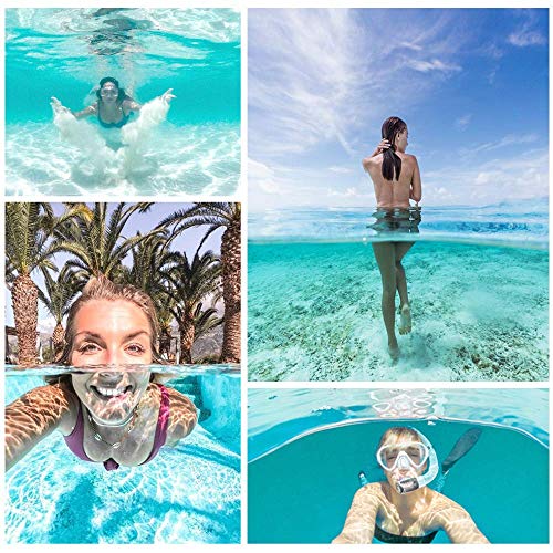 Dome Port for GoPro Hero 7 6 5 Black, Underwater Dive Camera Dome Port with Waterproof Housing Case Trigger Floating Hand Grip Waterproof 98ft/30m for Go Pro Accessories GoPro Hero 7/6/5 Black