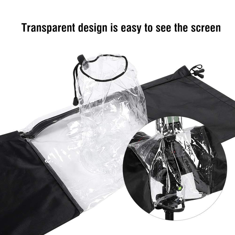 [Australia - AusPower] - DSLR Camera Rain Cover Rainproof Protector Coat Sleeve for DSLR Camera Flashlight 