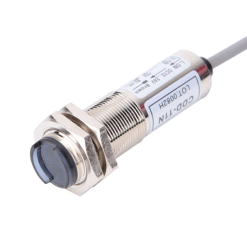 [Australia - AusPower] - Garosa CDD-11N 10mm Infrared Proximity Sensors, Cylindrical Diffuse Reflection Photoelectric NPN NO 4-Wire 12-24VDC 300mA, Sensor 