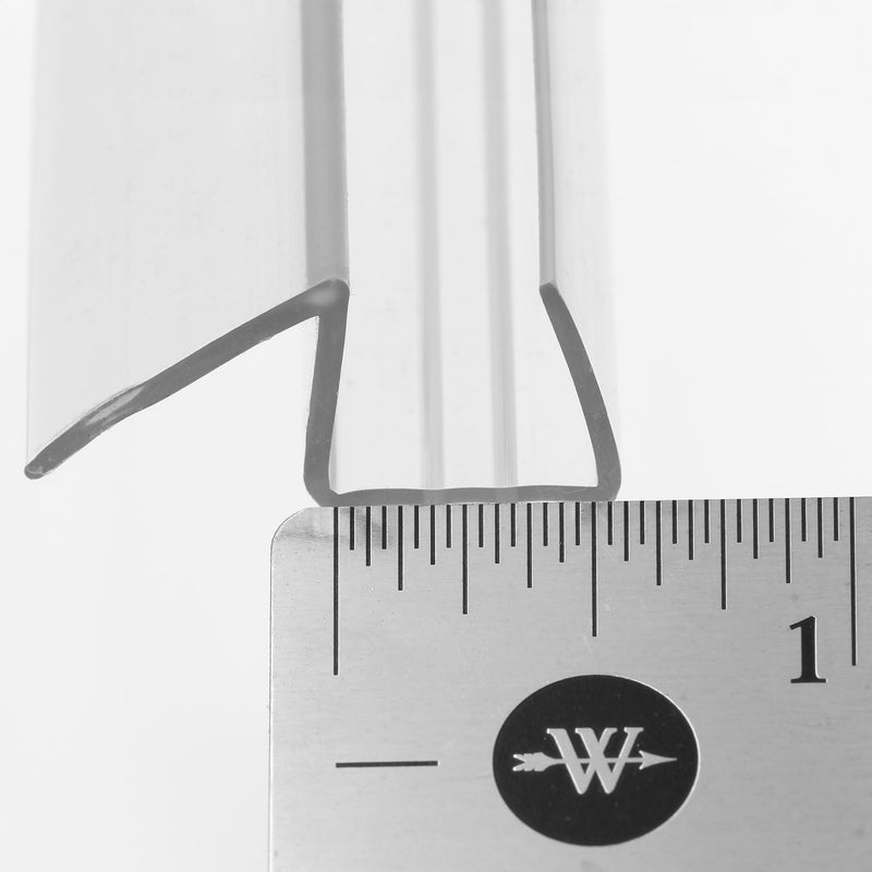 [Australia - AusPower] - Prime-Line M 6259 Frameless Shower Door Bottom Seal for 1/2 in. Thick Glass Doors, Dual Flap and 45 Degree Drip Guard, 36 in., Clear Vinyl (Single Pack) 1/2 in. 