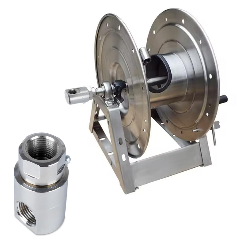 [Australia - AusPower] - RANSOTO 1/2 Inch FXF swivel 5024-Ni-AL Heavy Duty Hose Reels Swivel Fitting With Grease Zerk Compatible with Home and Industrial Steel Hose Reels Replaces 9SS8MP50XFP50-Ni-AL 