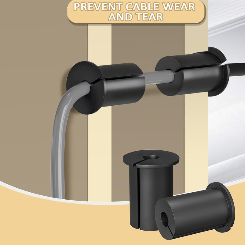 Starlink Cable Routing Kit, 3/4 Inch Cable Grommets for Wall Pass Through, Includes 3/4” Spade Drill Bit, Extra Long Drill Bit & Wall Wire Clips – Starlink Accessories Mounting Kit Black 3/4” Starlink Cable Grommets Kit