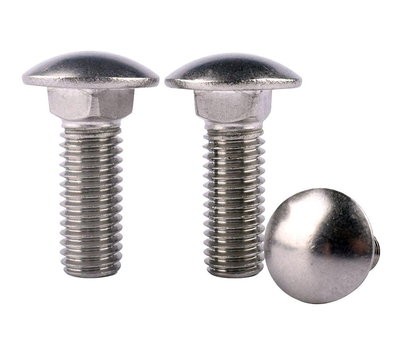 [Australia - AusPower] - 1/4-20 x 3/4" Carriage Bolts Screws, Round Head Square Neck, 304 Stainless Steel 18-8, UNC Coarse Fully Thread, Quantity 20Pcs 1/4-20 x 3/4" (20 Pcs) 
