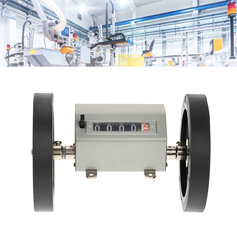 [Australia - AusPower] - Rolling Wheel Digits 0-9999.9 Length Counter Measuring Length, Max. Speed 350 rpm, Grey Reset 