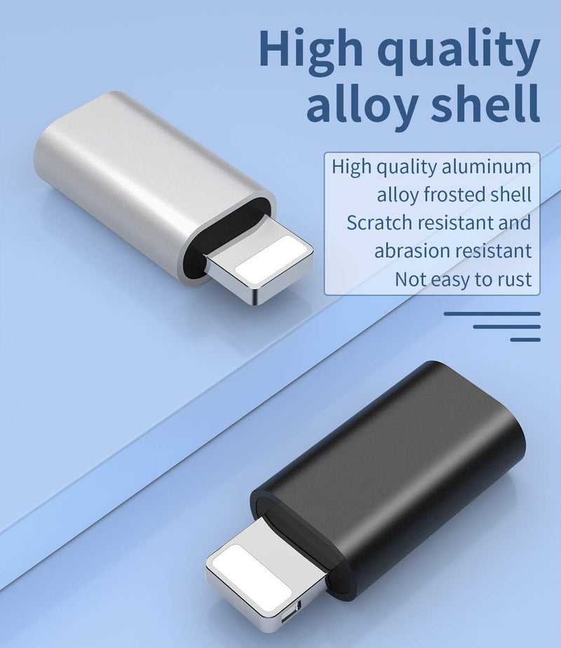 [Australia - AusPower] - zoyuzan 3Pack USB C Female to Lightning Male Adapter for iPhone 12/11/8 X XR/XS/SE/7Plus/Pro Max Ipad Air Mini Type Compatible with Charging Support Data Transmission Connect 