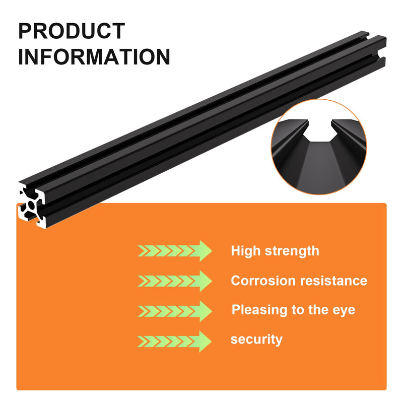 [Australia - AusPower] - GASHER Aluminum Extrusion European Standard Anodized Linear Rail NH-166-1 