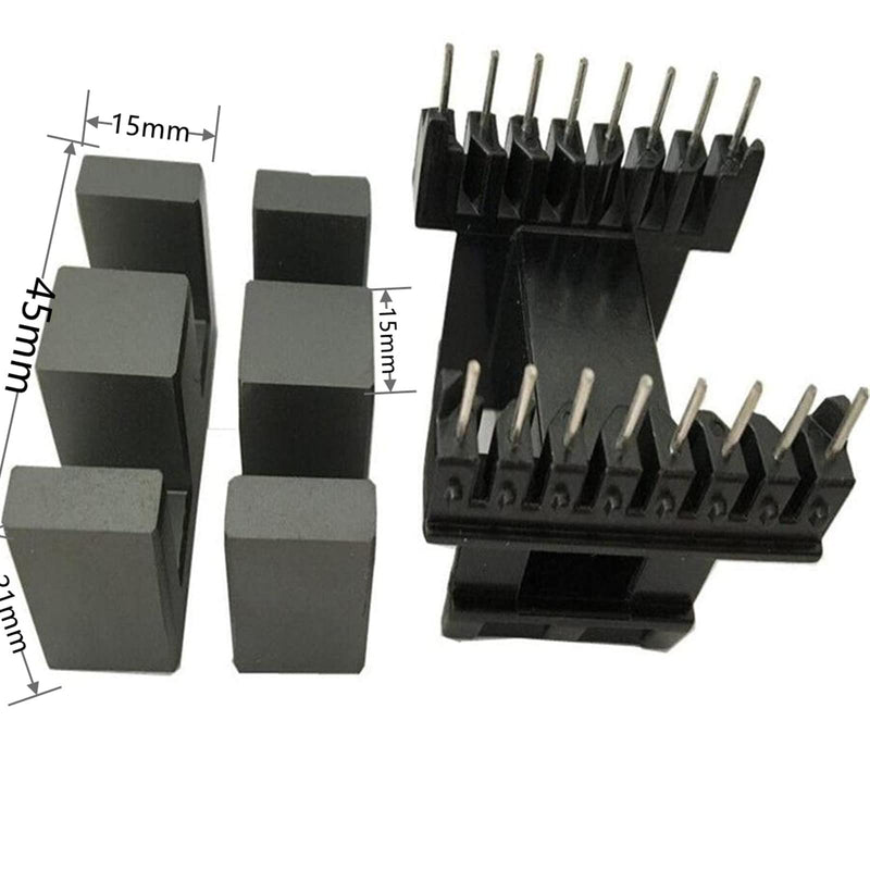 [Australia - AusPower] - 4sets EE42 Transformer Core 16pin EE4215 Inductor Ferrite Core with 8+8pin bobbin MnZn PC40 
