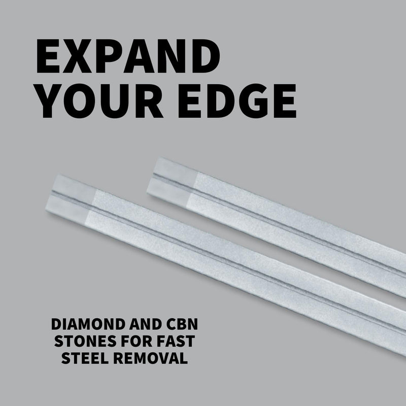 Spyderco 7" Tri-Angle Sharpmaker Stones, Diamond Grit | Quick Steel Removal, Sharpening Abrasive Rods for Tri-Angle Sharpmaker System, 2-Pack