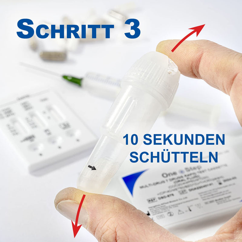 [Australia - AusPower] - One+Step Multi Drug Test Saliva for 7 Drug Types: THC - Amphetamine - Cocaine - Methamphetamine - Methadone - Opiates - Benzodiazepine - Drug Quick Test Saliva Test - Pack of 2 