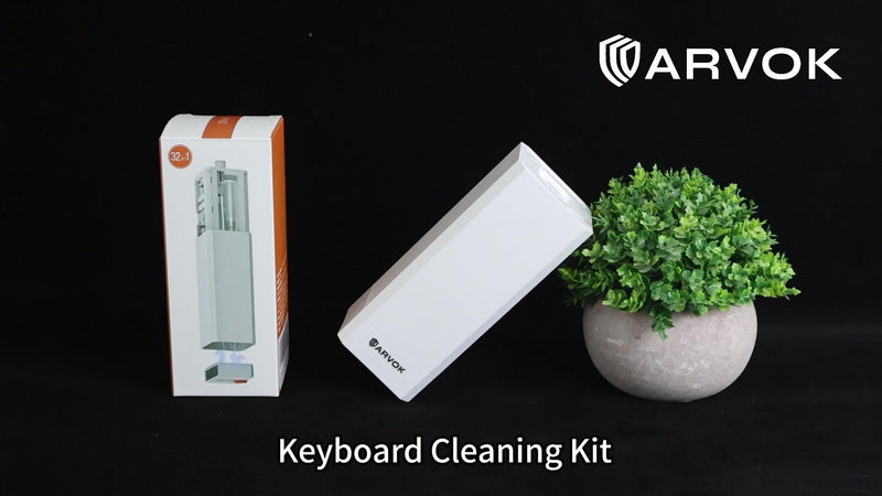 ARVOK Phone and Laptop Cleaning Kit, 32 in 1 Computer Laptop Cleaner Kit, Multi-Function Electronic Cleaner Kit for Earbuds, Cellphones, Keyboard, Screens, Camera Lens, Chargers, Electronics Devices