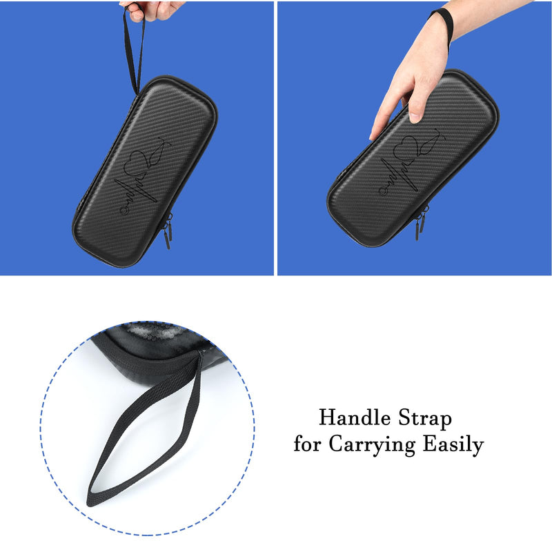 CDBXPRG Stethoscope Case for 3M Littmann,Stethoscope Carrying Case for Nurse Accessories, Hard Stethoscopes Case with Pocket Compatible for Omron/ADC/MDF Stethoscope,Gift for Nursing Students Black Olny Case-Black
