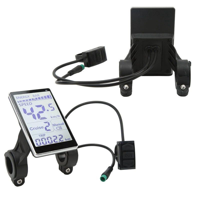 [Australia - AusPower] - KUIDAMOS Electric LCD Control Panel, 5 Pin M5 LCD Panel Screen 24V 36V 48V 60V Universal Electric LCD Meter Panel,Mounting Aperture 31.8Mm, 22.2mm Optional 