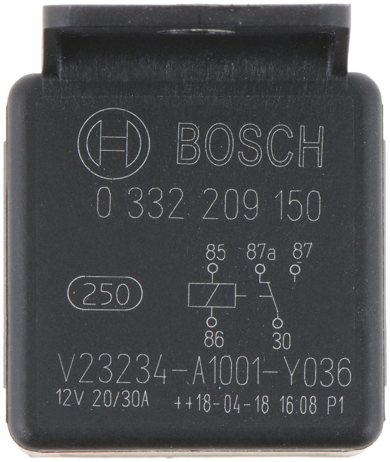 BOSCH 0332209150 Changeover Mini Relay - 5 Pins, 12 V, 20/30 A - Single