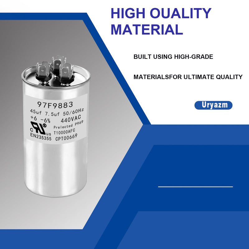 97F9883 CPT00669 Trane Replacement Capacitor 45+7.5 x 440 Round