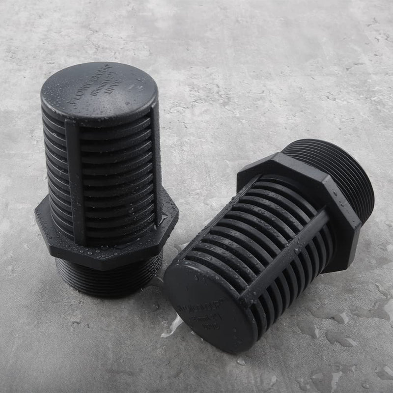 TOMEX 2 Inch Threaded Suction/Overflow Strainer, Screen Strainer 2 Inch (2 Pack) 2"
