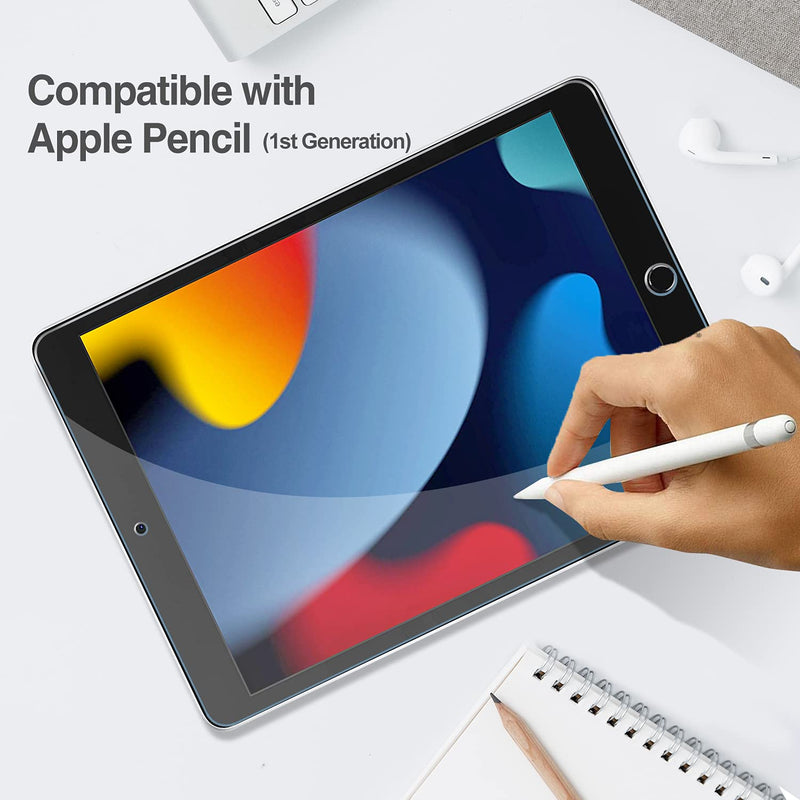 [Australia - AusPower] - 2 Pack Screen Protector for iPad 10.2 9th 2021/ 8th 2020/ 7th 2019, Tempered Glass Film for A2602/A2603/ A2270/A2428/ A2197/A2198/A2201 -Clear 2 Pack 