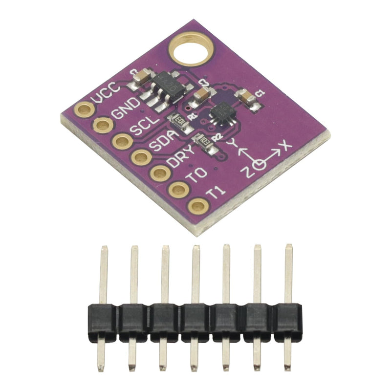 [Australia - AusPower] - HSCDTD008A 3-Axis Three Axis Magnetometer Compass Magnetic Sensor Module 3.3V to 5V IIC I2C Interface for Arduino Project 
