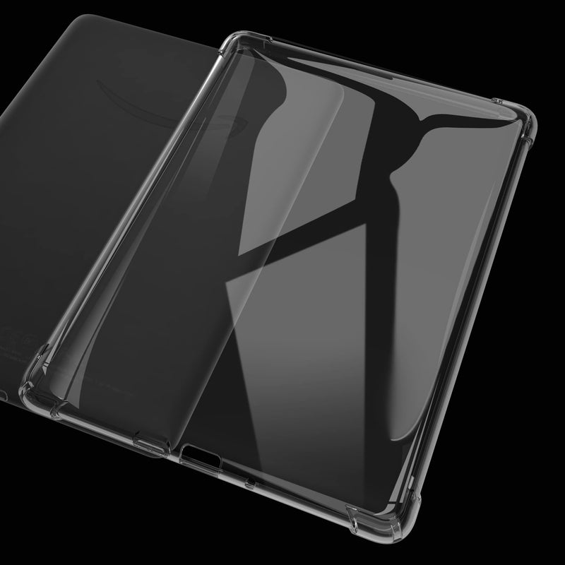 [Australia - AusPower] - Clear Case Compatible for 6.8" Kindle Paperwhite 11th Generation 2021 and Paperwhite Signature Edition,Thin Slim Lightweight Scratch Proof Silicone Rubber TPU Cover (Transparent) Transparent 